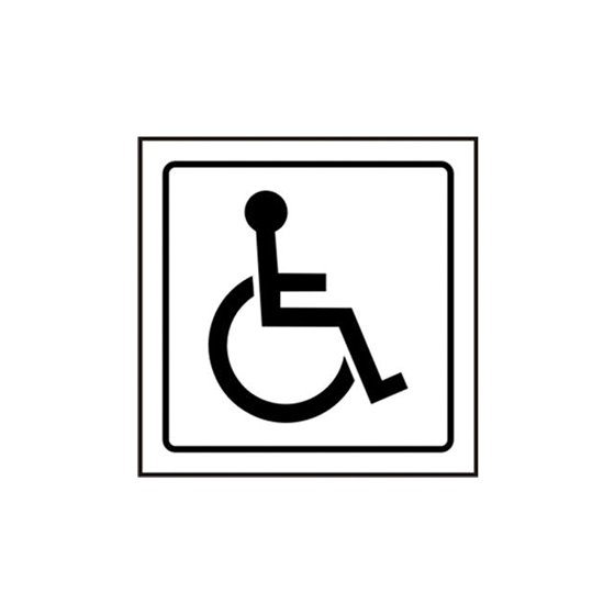Pictograma Syssa Señal De Minusvalidos En Pvc 105X105 Mm