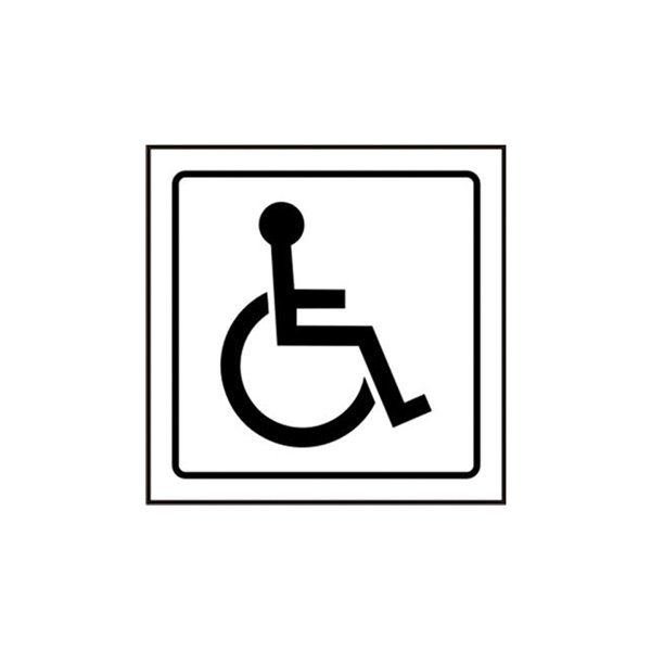 Pictograma Syssa Señal De Minusvalidos En Pvc 105X105 Mm