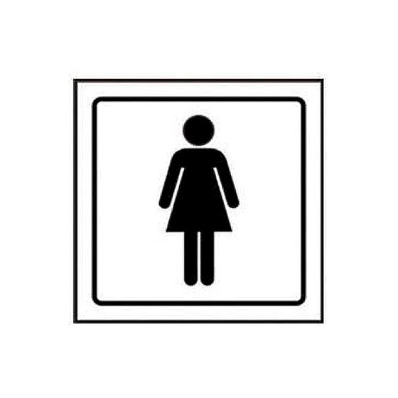 Pictograma Syssa Señal De Aseos Señoras En Pvc 105X105 Mm