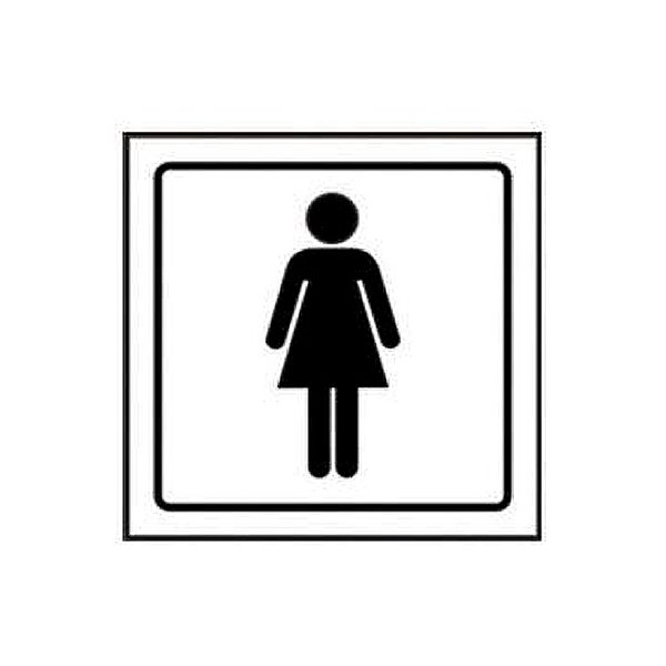 Pictograma Syssa Señal De Aseos Señoras En Pvc 105X105 Mm