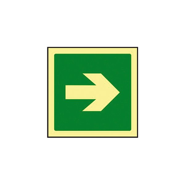 Pictograma Syssa Señal De Via De Evacuacion En Pvc Fotoluminiscente 224X224 Mm