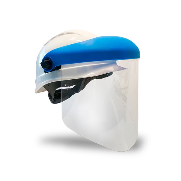 Pantalla Para Casco Faru A20C Con Visera Y Protector Barbilla Azul 200X300 Mm