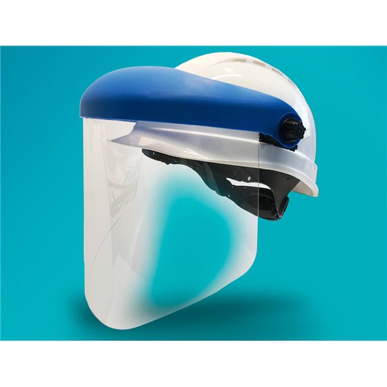 Pantalla Para Casco Faru A20C Con Visera Y Protector Barbilla Azul 200X300 Mm