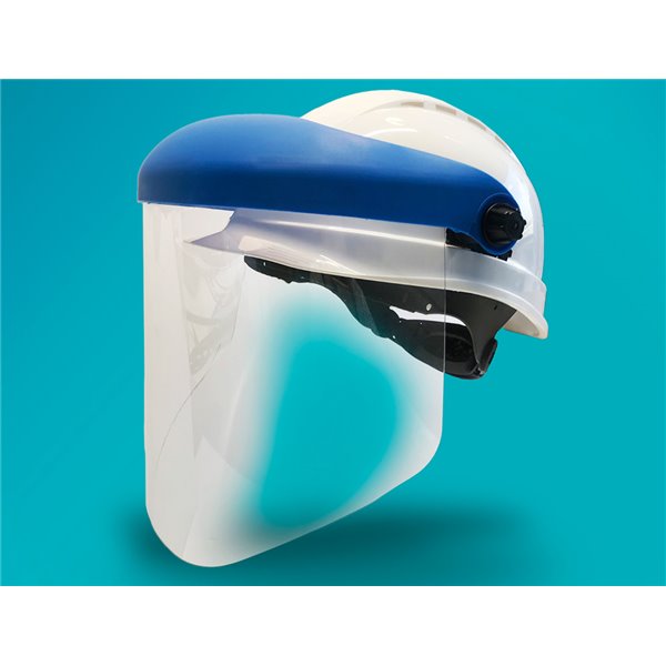 Pantalla Para Casco Faru A20C Con Visera Y Protector Barbilla Azul 200X300 Mm