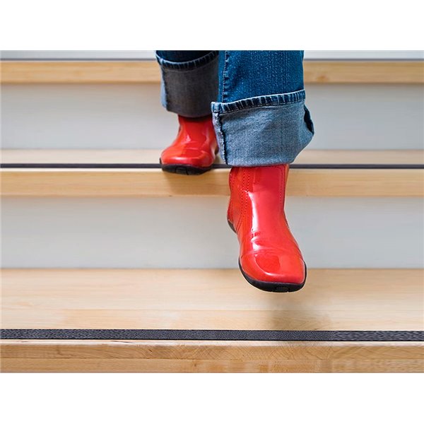 Cinta Antideslizante Adhesiva Tesa Uso Interior / Exterior Color Negro 5 Mt X 25 Mm