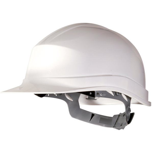 Casco De Proteccion Deltaplus Polietileno Especial Para Obra Y Trabajos Electricos De Baja Tension Color Blanco