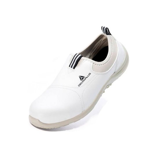 Zapatos De Seguridad Deltaplus Microfibra Pu Suela Pu Mono-Densidad Color Blanco Talla 37