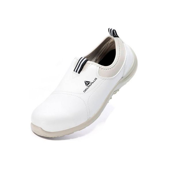Zapatos De Seguridad Deltaplus Microfibra Pu Suela Pu Mono-Densidad Color Blanco Talla 37