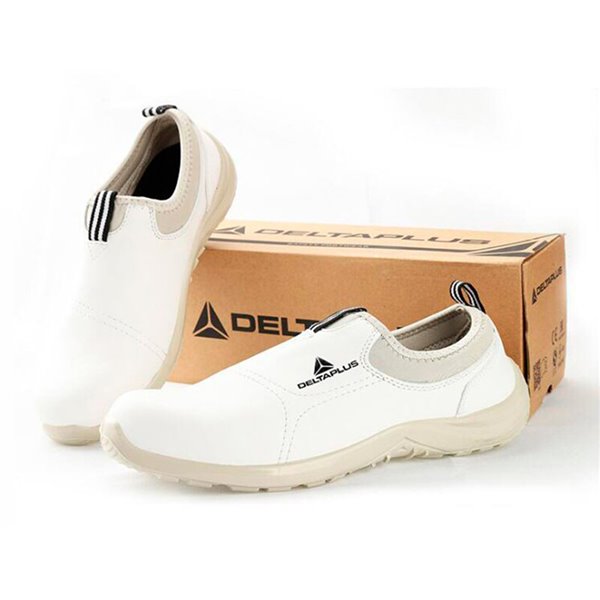 Zapatos De Seguridad Deltaplus Microfibra Pu Suela Pu Mono-Densidad Color Blanco Talla 37