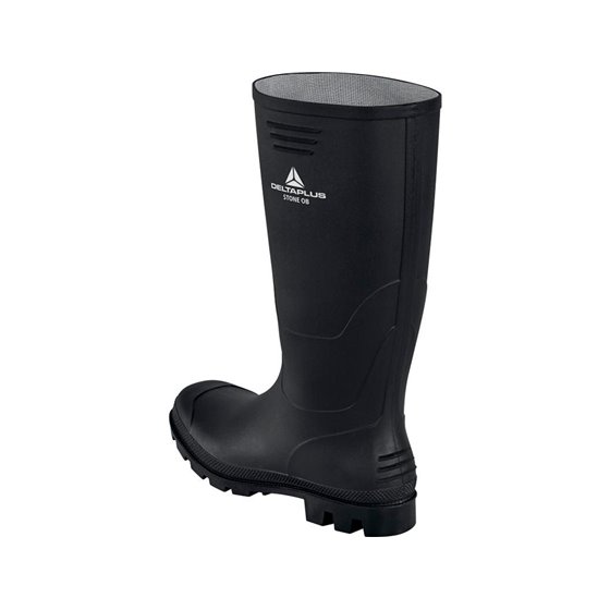 Botas Deltaplus De Seguridad Stone Pvc Negro Suela De Tacos Talla 41