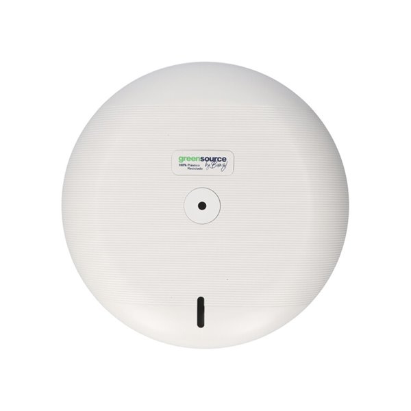 Dispensador Papel Higienico Industrial Greensource Extraccion Central Compacto Fabricado En Abs Blanco