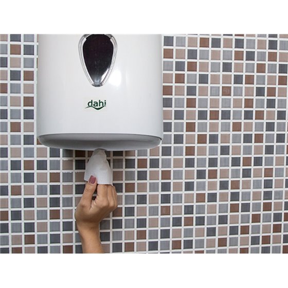 Dispensador Papel Secamanos Dahi Mecha Abs Color Blanco 321X207X220 Mm