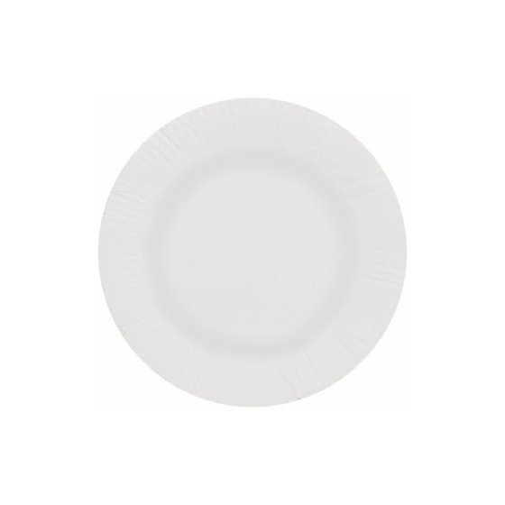 Plato Papel Reciclable Blanco 18 Cm Paquete 100 Unidades
