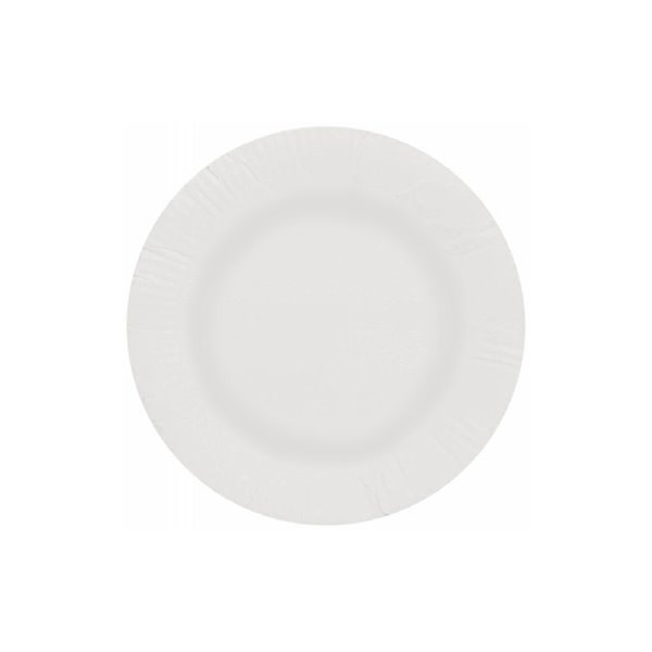 Plato Papel Reciclable Blanco 18 Cm Paquete 100 Unidades