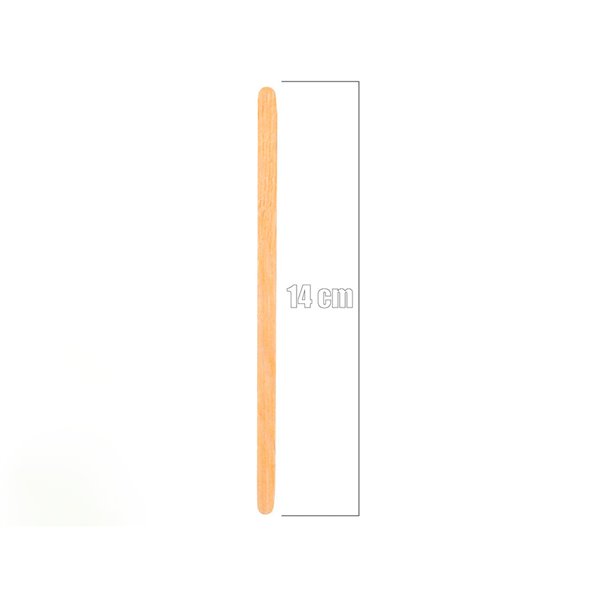 Paletina Agitadora De Madera 14 Cm Para El Cafe Con Funda Individual Bolsa De 1000 Unidades