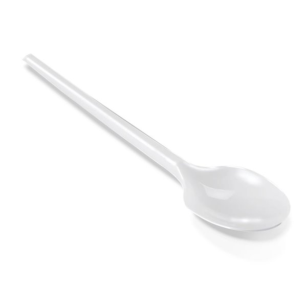Cucharilla De Plastico Blanco Reutilizable Paquete De 100 Unidades