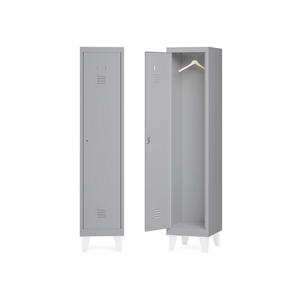 Taquilla Metalica Rocada 400 1 Modulo X 1 Puerta Gris 430X500X1800 Mm