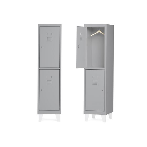 Taquilla Metalica Rocada 300 1 Modulo 2 Puertas Gris 330X500X1800 Mm