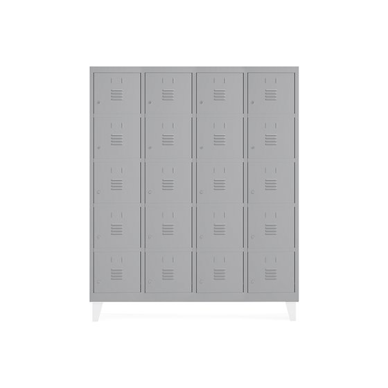 Taquilla Metalica Rocada 300 4 Modulos X 5 Puertas Gris 1210X500X1800 Mm