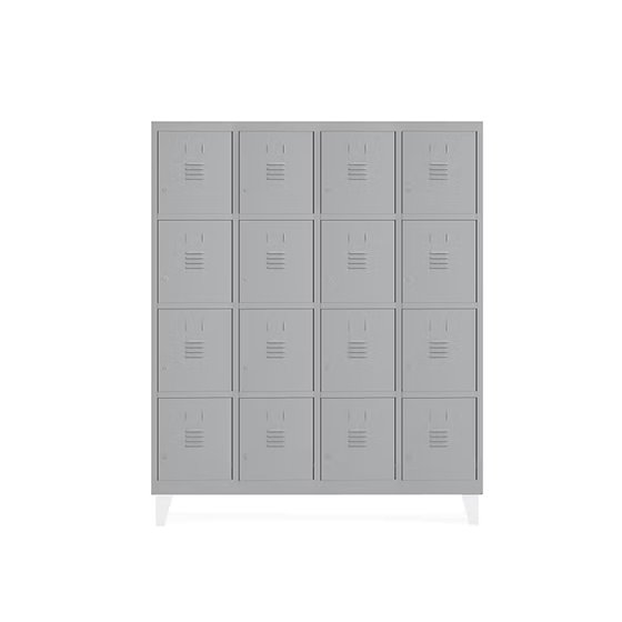 Taquilla Metalica Rocada 300 4 Modulos X 4 Puertas Gris 1210X500X1800 Mm