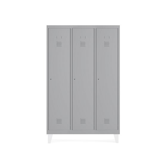 Taquilla Metalica Rocada 300 3 Modulos X 3 Puerta Gris 910X500X1800 Mm