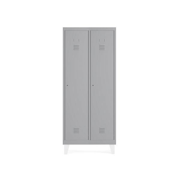 Taquilla Metalica Rocada 400 2 Modulos X 1 Puerta Gris 820X500X1800 Mm