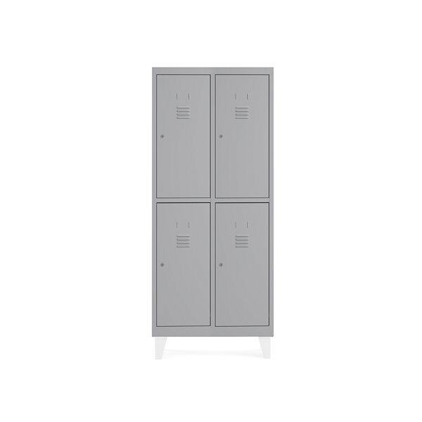 Taquilla Metalica Rocada 300 2 Modulos X 1 Puerta Gris 620X500X1800 Mm