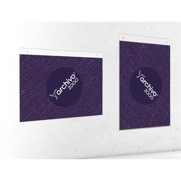 Expositor Mural Archivo 2000 Con Taladros Ultra Transparente Din A4 Vertical 210X325 Mm