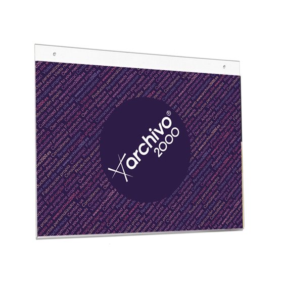 Expositor Mural Archivo 2000 Con Taladros Ultra Transparente Din A4 Horizontal 300X235 Mm
