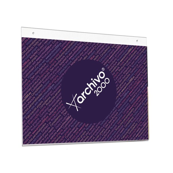 Expositor Mural Archivo 2000 Con Taladros Ultra Transparente Din A4 Horizontal 300X235 Mm