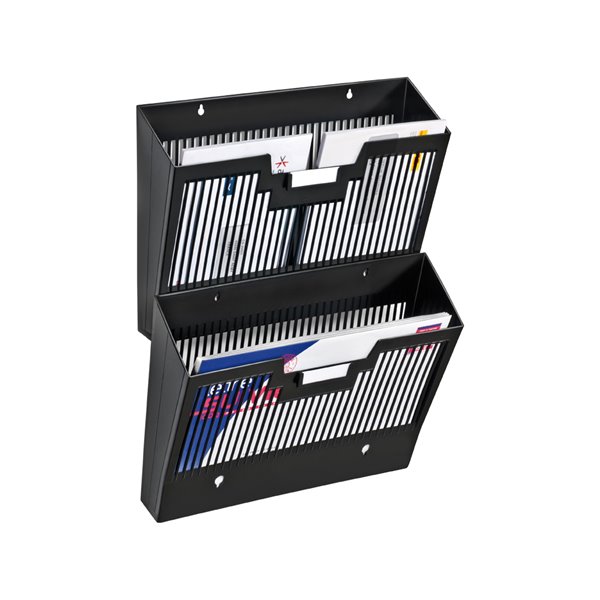 Expositor Mural Cep De Pared Poliestireno Rejilla 1 Compartimento Negro 360X257X95 Mm