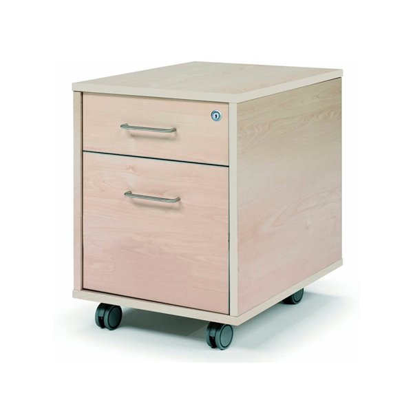 Cajonera Rocada Con Dos Cajones Serie Store 58X40X59,5 Cm Acabado Aa01 Haya/Haya