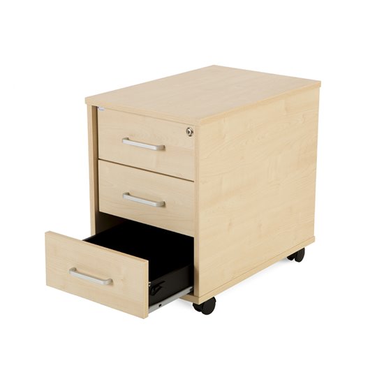 Cajonera Rocada Con 3 Cajones Serie Store 58X40X59,5 Acabado Aa01 Haya/Haya