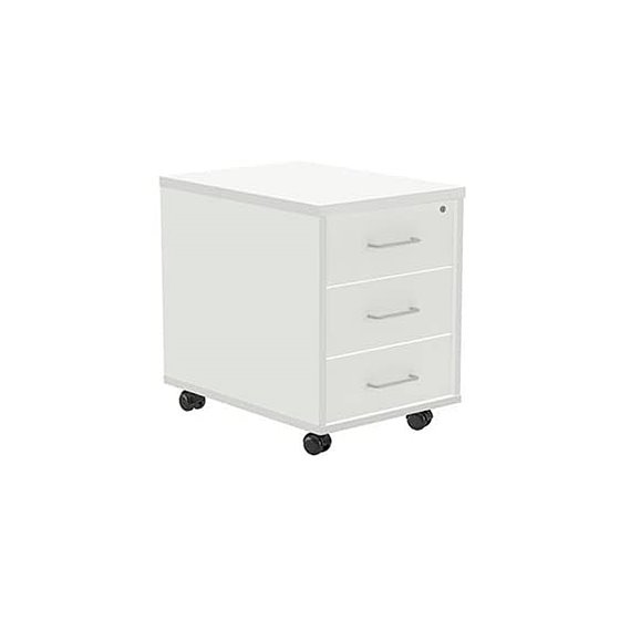 Cajonera Rocada Con Tres Cajones Serie Store 58X40X59,5 Cm Acabado Aw04 Blanco/Blanco