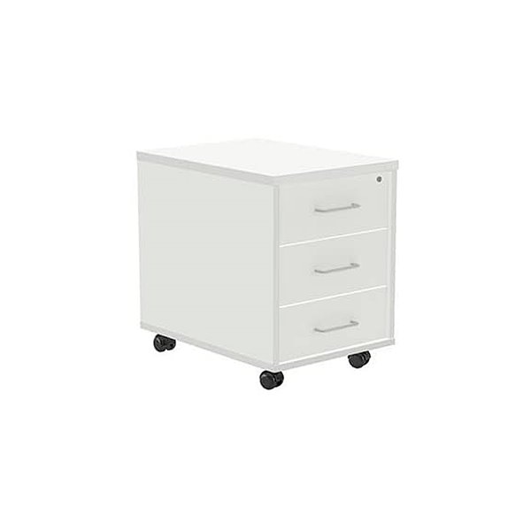 Cajonera Rocada Con Tres Cajones Serie Store 58X40X59,5 Cm Acabado Aw04 Blanco/Blanco