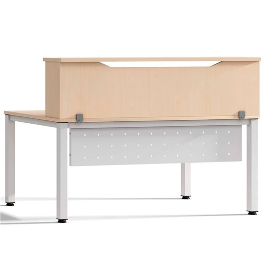 Mostrador De Altillo Rocada Valido Para Mesas Work Metal Executive 200X30X40 Cm Acabado Aa01 Haya/Haya