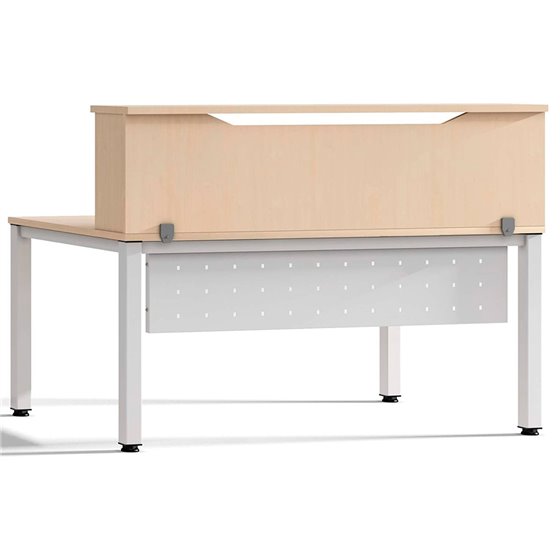 Mostrador De Altillo Rocada Valido Para Mesas Work Metal Executive 180X30X40 Cm Acabado Aa01 Haya/Haya