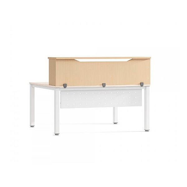 Mostrador De Altillo Rocada Valido Para Mesas Work Metal Executive 160X30X40 Cm Acabado Aa01 Haya/Haya