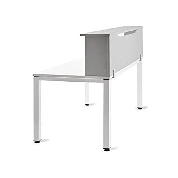 Mostrador De Altillo Rocada Valido Para Mesas Work Metal Executive 160X30X40 Cm Acabado An02 Gris/Gris