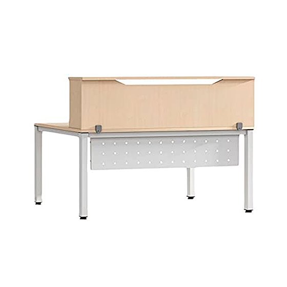 Mostrador De Altillo Rocada Valido Para Mesas Work Metal Executive 140X30X40 Cm Acabado Aa01 Haya/Haya