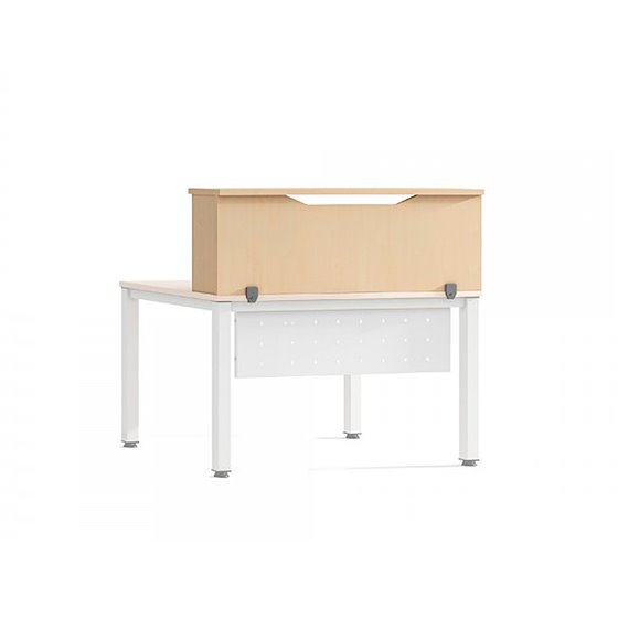 Mostrador De Altillo Rocada Valido Para Mesas Work Metal Executive 100X30X40 Cm Acabado Aa01 Haya/Haya