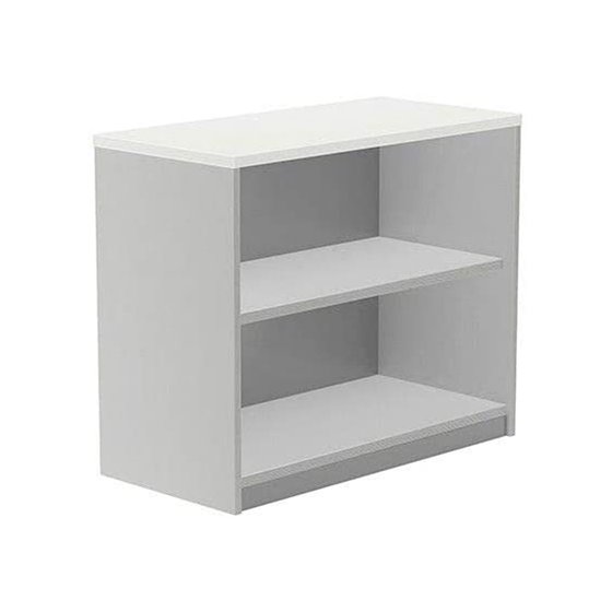 Armario Rocada Con Dos Estantes Serie Store 78X90X45 Cm Acabado Ab04 Aluminio/Blanco