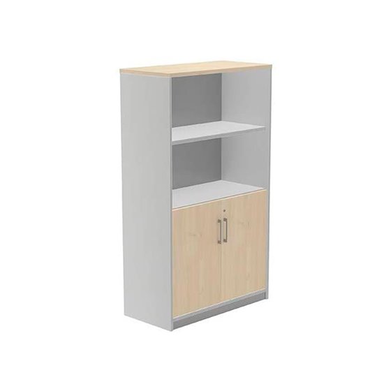 Armario Rocada Con Dos Estantes Y Dos Puertas Inferiores Serie Store 156X90X45 Cm Acabado Ab01