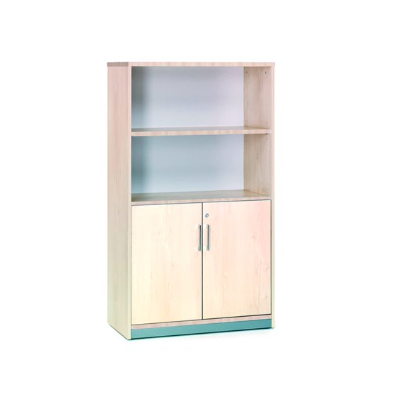 Armario Rocada Con Dos Estantes Y Dos Puertas Inferiores Serie Store 156X90X45 Cm Acabado Aa01