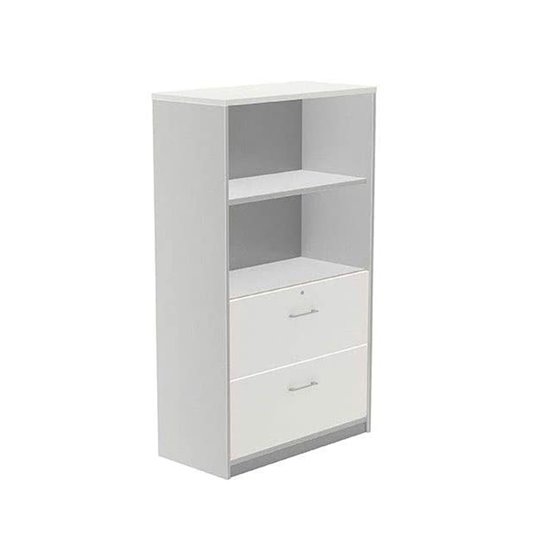 Armario Rocada Con Dos Estantes Y Dos Cajones Inferiores Serie Store 156X90X45 Cm Acabado Ab04