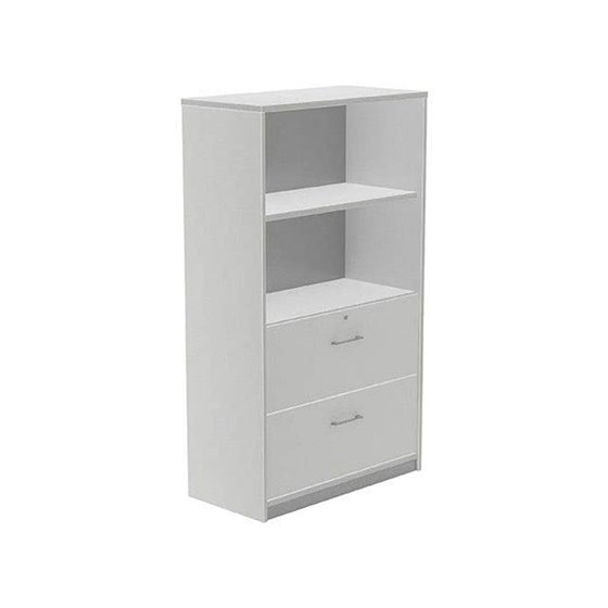 Armario Rocada Con Dos Estantes Y Dos Cajones Inferiores Serie Store 156X90X45 Cm Acabado Ab02