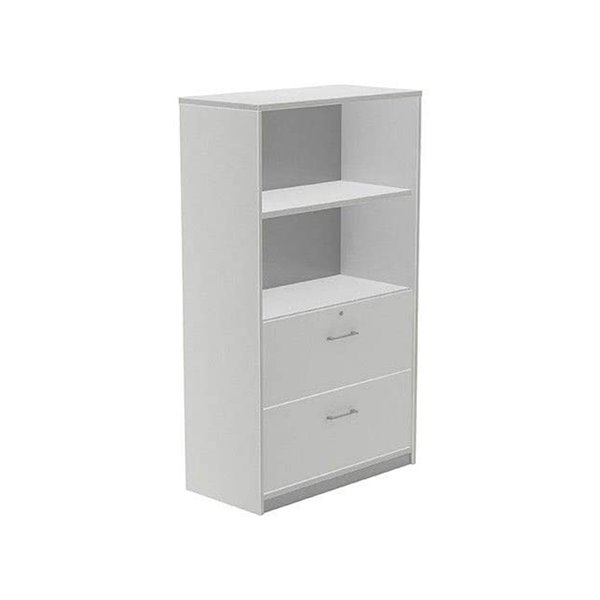 Armario Rocada Con Dos Estantes Y Dos Cajones Inferiores Serie Store 156X90X45 Cm Acabado Ab02