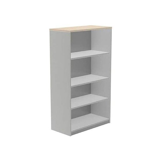 Armario Rocada Con Cuatro Estantes Serie Store 156X90X45 Cm Acabado Ab01 Aluminio/Haya