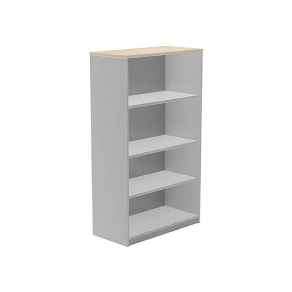 Armario Rocada Con Cuatro Estantes Serie Store 156X90X45 Cm Acabado Ab01 Aluminio/Haya