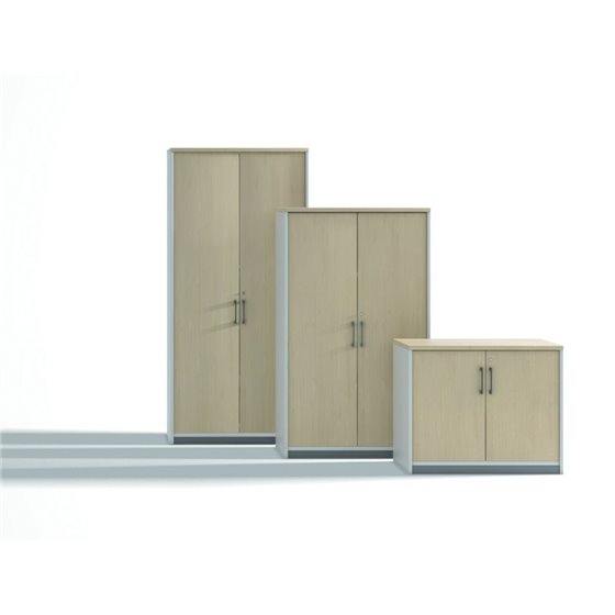 Armario Rocada Con Cuatro Estantes Y Dos Puertas Serie Store 195X90X45 Acabado Aa01 Haya/Haya